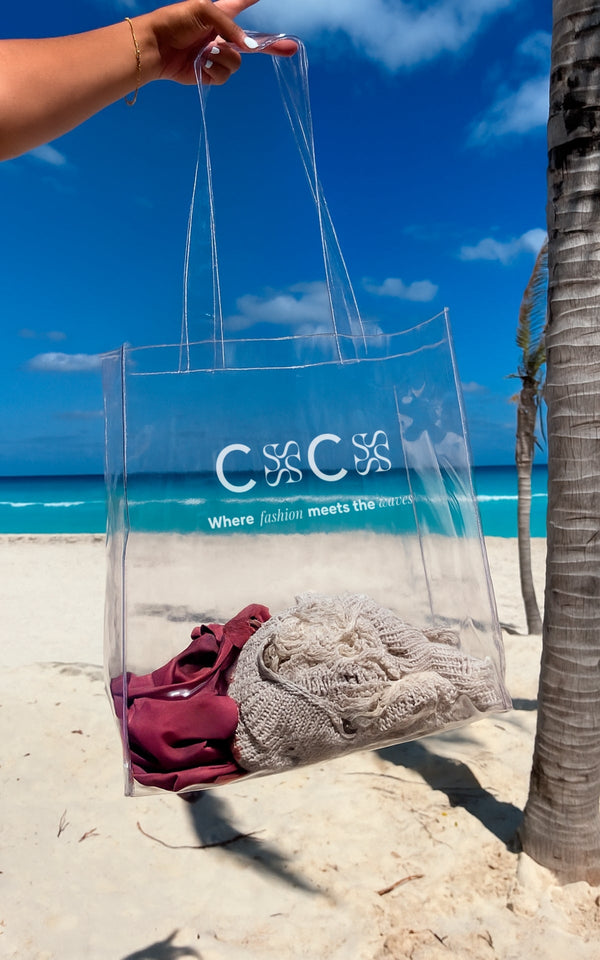 Clear tote bag coco x strada